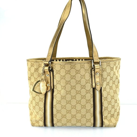 Auth Gucci Sherry Line Gg Pattern Tote #46206G26B - Picture 2 of 12